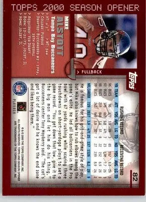 Mike Alstott - 2000 Topps Season Opener - #82 - Football - Football Card Single