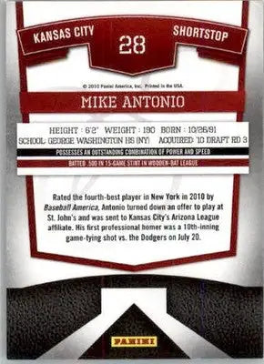Mike Antonio - 2010 Donruss Elite Extra Edition - #28 - AUTO Baseball - Baseball Card Single