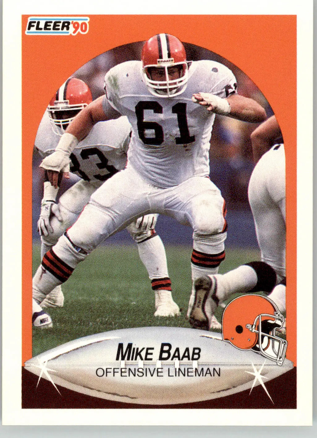 Mike Baab - 1990 Fleer Update - #U-30 - Football