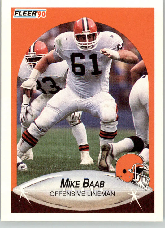 Mike Baab - 1990 Fleer Update - #U-30 - Football - Football Card Single