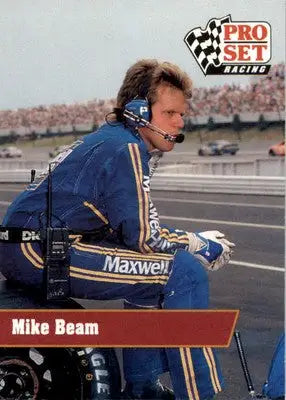 Mike Beam - 1991 Pro Set - #46 - Racing - Racing Card Single