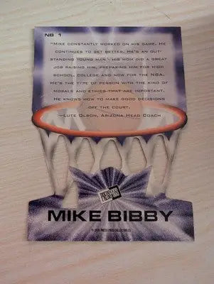 Mike Bibby - 1998 Press Pass - #NB 1 - Die Cut Net Burners Basketball - Basketball Card Single
