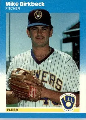 Mike Birkbeck - 1987 Fleer Update - #U-5 - Baseball - Baseball Card Single