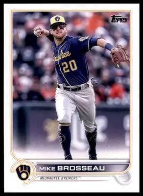 Mike Brosseau 2022 Topps Update #US90 Milwaukee Brewers - Baseball Card Single