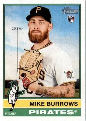 Mike Burrows - 2025 Topps Heritage - #328 - RC Baseball - Baseball Card Single