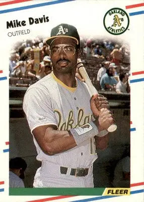 Mike Davis - 1988 Fleer - #277 - Baseball - Baseball Card Single