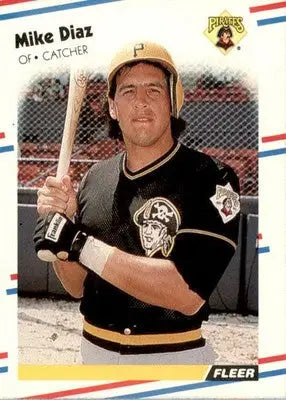 Mike Diaz - 1988 Fleer - #326 - Baseball - Baseball Card Single