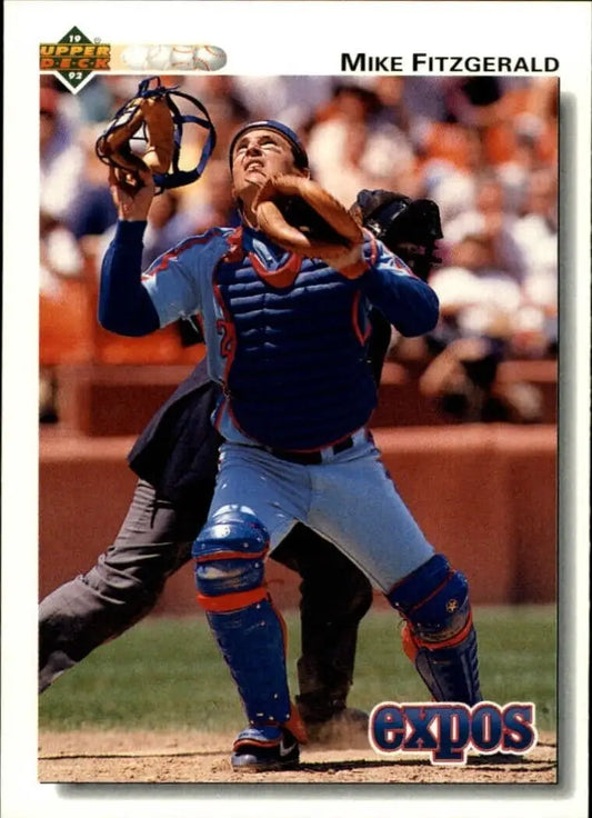 Mike Fitzgerald 1992 Upper Deck MLB #210 Baseball Card Montreal Expos - Baseball Card Single