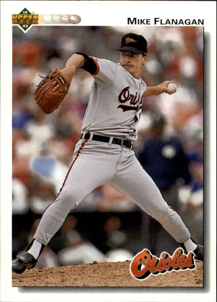 Mike Flanagan 1992 Upper Deck MLB #380 Baseball Card Baltimore Orioles