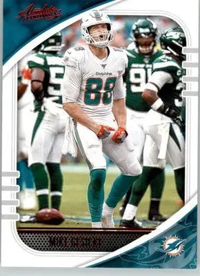 Mike Gesicki - 2020 Panini Absolute - #14 - Red Football - Football Card Single