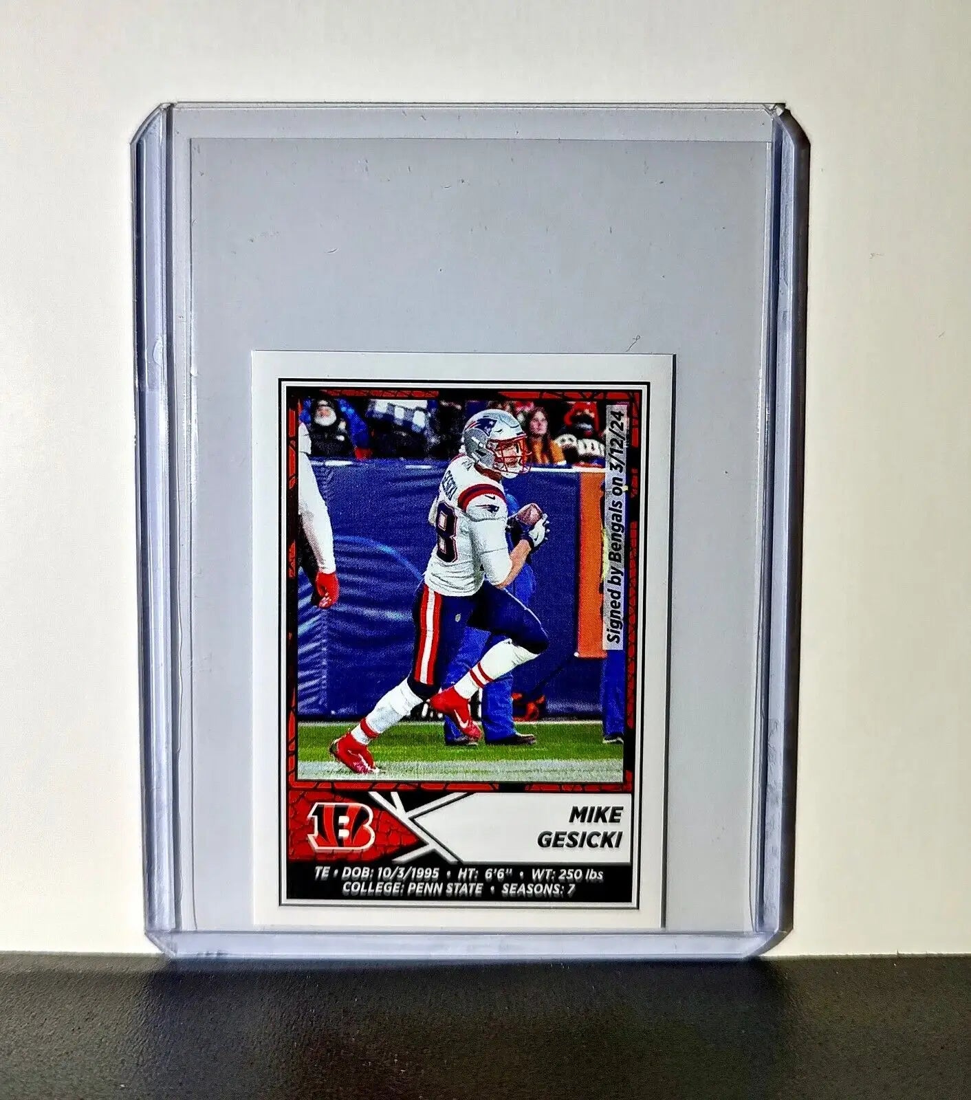 Mike Gesicki 2024 Panini NFL Sticker #127 Cincinnati Bengals - Football Card Single