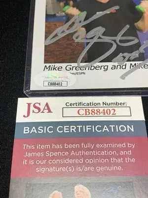 Mike Golic & Mike Greenberg Signed 5x7 Photo ESPN Autographed JSA Auto - Sports Memorabilia
