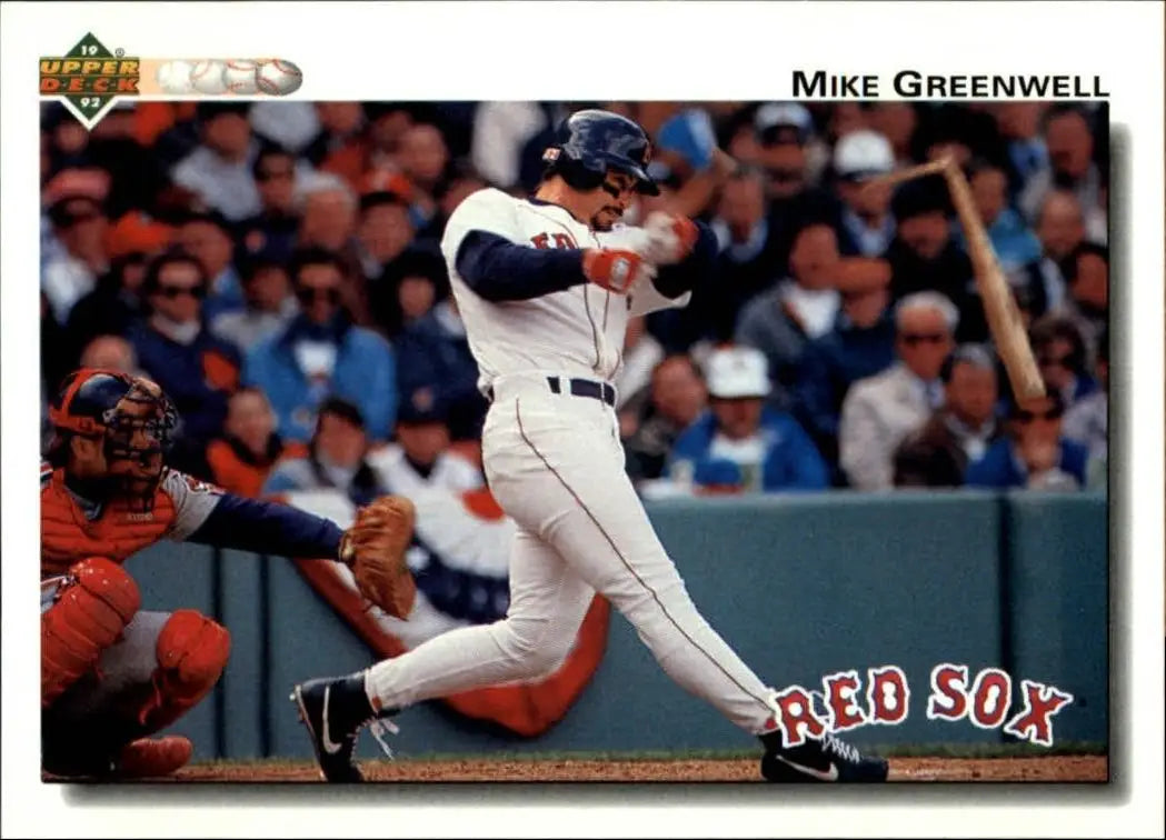 Mike Greenwell 1992 Upper Deck MLB #275 Baseball Card Boston Red Sox