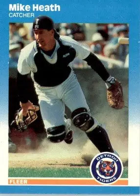 Mike Heath - 1987 Fleer Update - #U-42 - Baseball - Baseball Card Single