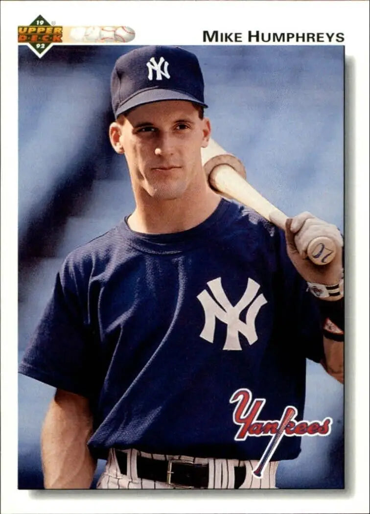 Mike Humphreys 1992 Upper Deck MLB #432 Baseball Card New York Yankees - Baseball Card Single