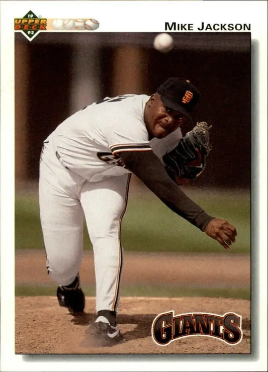 Mike Jackson 1992 Upper Deck MLB #738 Baseball Card San Francisco Giants - Baseball Card Single