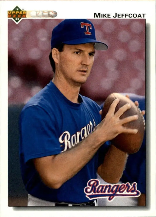 Mike Jeffcoat 1992 Upper Deck MLB #597 Baseball Card Texas Rangers - Baseball Card Single