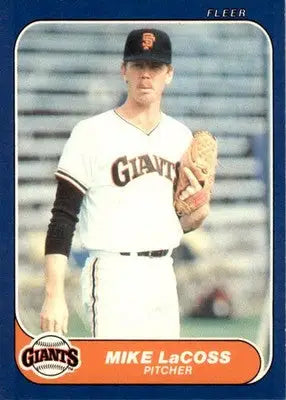 Mike LaCoss - 1986 Fleer Update - #U-62 - Baseball - Baseball Card Single
