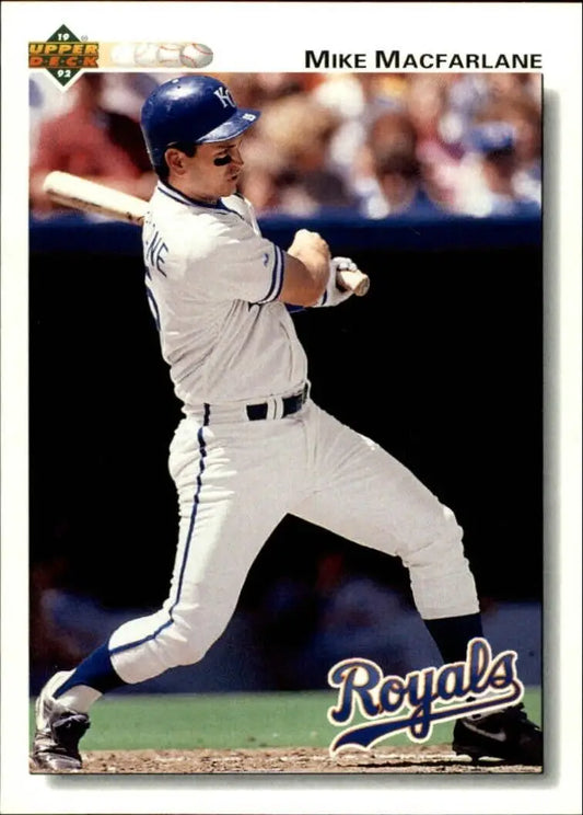 Mike Macfarlane 1992 Upper Deck MLB #497 Baseball Card Kansas City Royals - Baseball Card Single