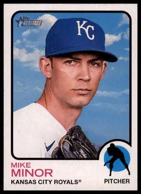 Mike Minor 2022 Topps Heritage #102 Kansas City Royals - Baseball Card Single