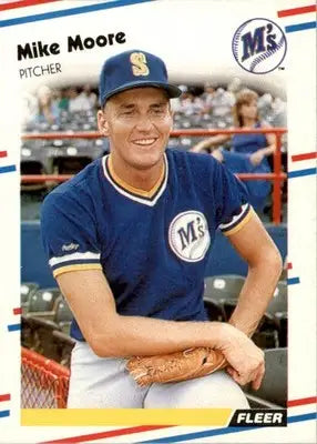 Mike Moore - 1988 Fleer - #379 - Baseball - Baseball Card Single