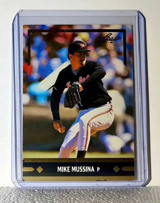 Mike Mussina 1991 Leaf MLB #BC12 Baseball Card Baltimore Orioles - Baseball Card Single