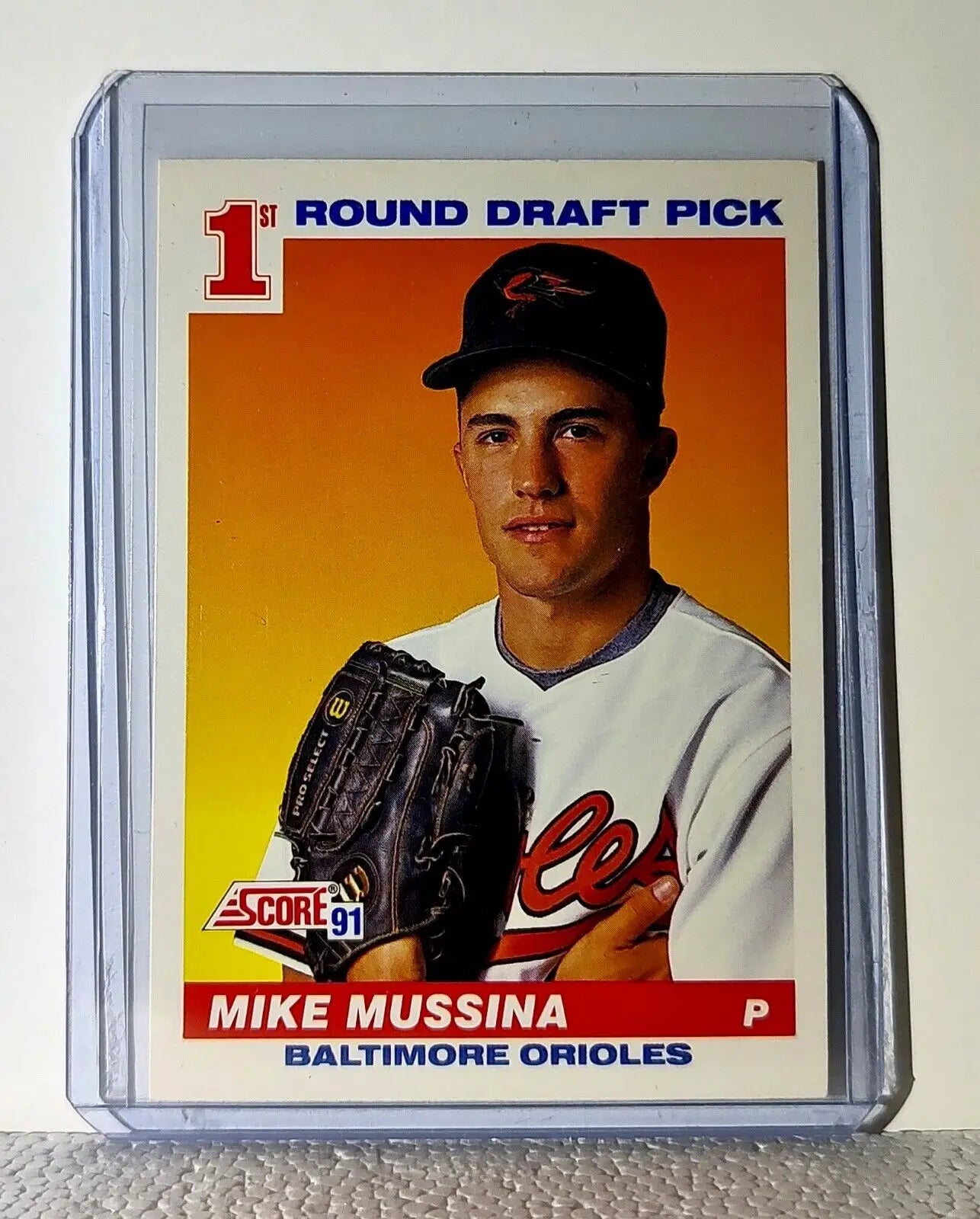 Mike Mussina 1991 Score MLB #383 Draft Baseball Card Baltimore Orioles - Baseball Card Single