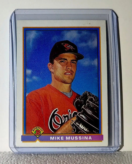 Mike Mussina 1991 Topps Bowman MLB #97 Baseball Card Baltimore Orioles - Baseball Card Single