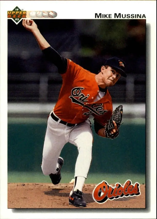 Mike Mussina 1992 Upper Deck MLB #675 Baseball Card Baltimore Orioles - Baseball Card Single