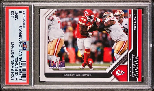 Mike Pennel 2023 Panini NFL Superbowl Champions #23 Card PSA 9 Mint - Football Card Single