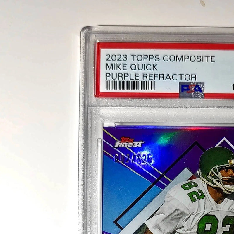Mike Quick 2023 Topps Finest 002/125 #233 Purple Refractor PSA 10 Gem Mint