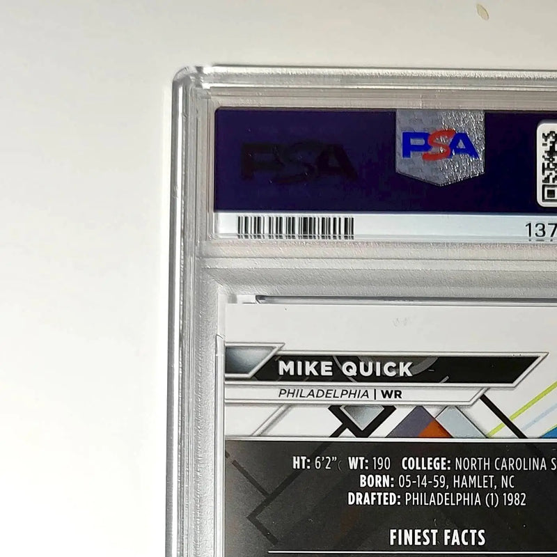 Mike Quick 2023 Topps Finest 002/125 #233 Purple Refractor PSA 10 Gem Mint