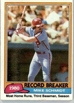 Mike Schmidt - 1981 Topps - #206 - Baseball - Baseball Card Single