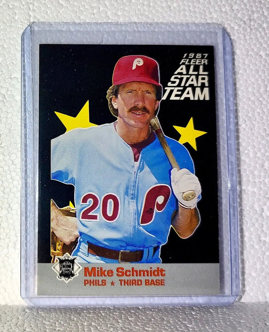 Mike Schmidt 1987 Fleer MLB #6 All-Star Team Baseball Card Philadelphia Phillies - Baseball Card Single