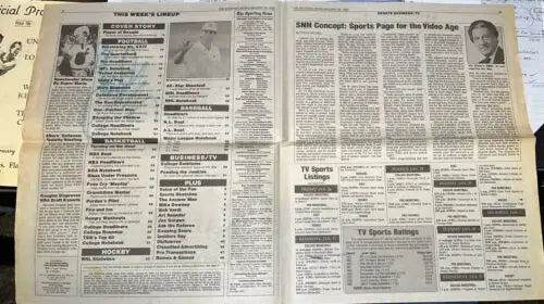 Mike Schmidt Signed Sporting News January 29 1990 folded newspaper collectible display