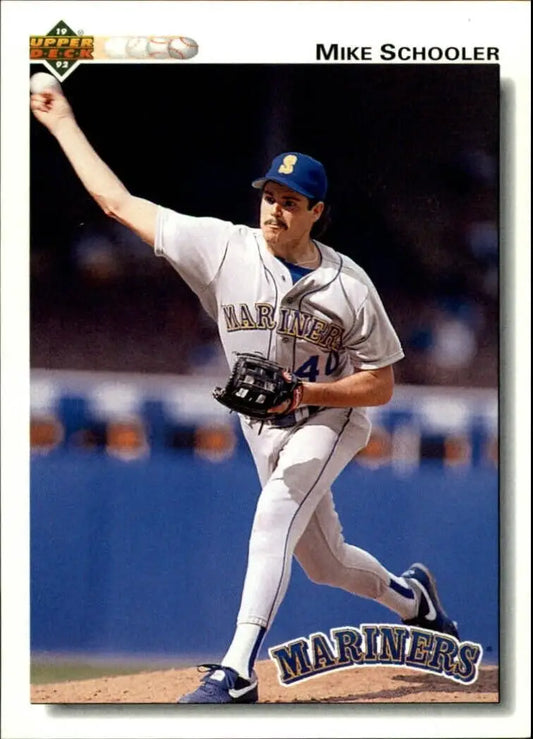 Mike Schooler 1992 Upper Deck MLB #405 Baseball Card Seattle Mariners - Baseball Card Single