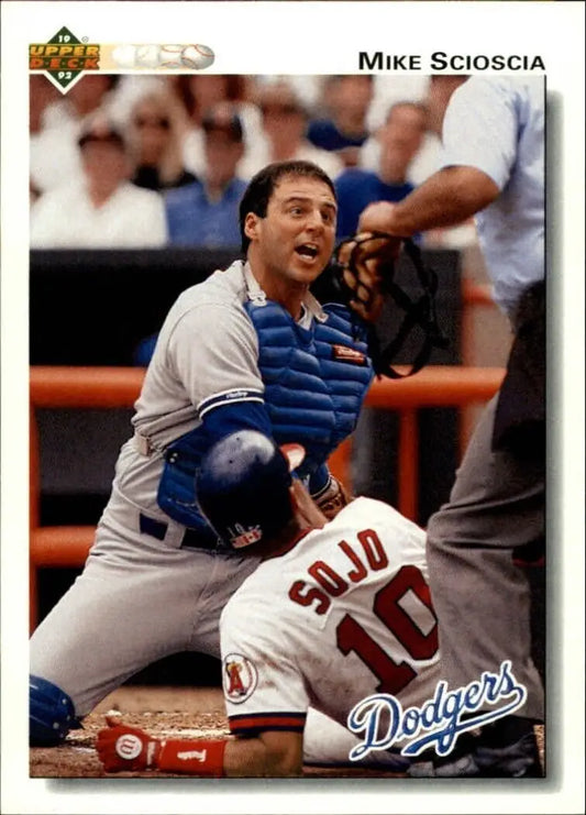 Mike Scioscia 1992 Upper Deck MLB #152 Baseball Card Los Angeles Dodgers - Baseball Card Single