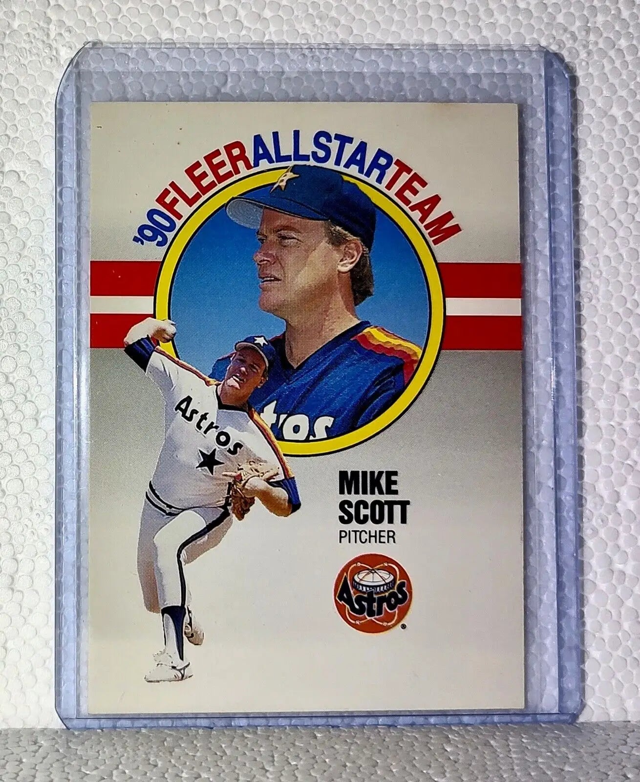 Mike Scott 1990 Fleer MLB #10 Baseball Card Houston Astros - Baseball Card Single