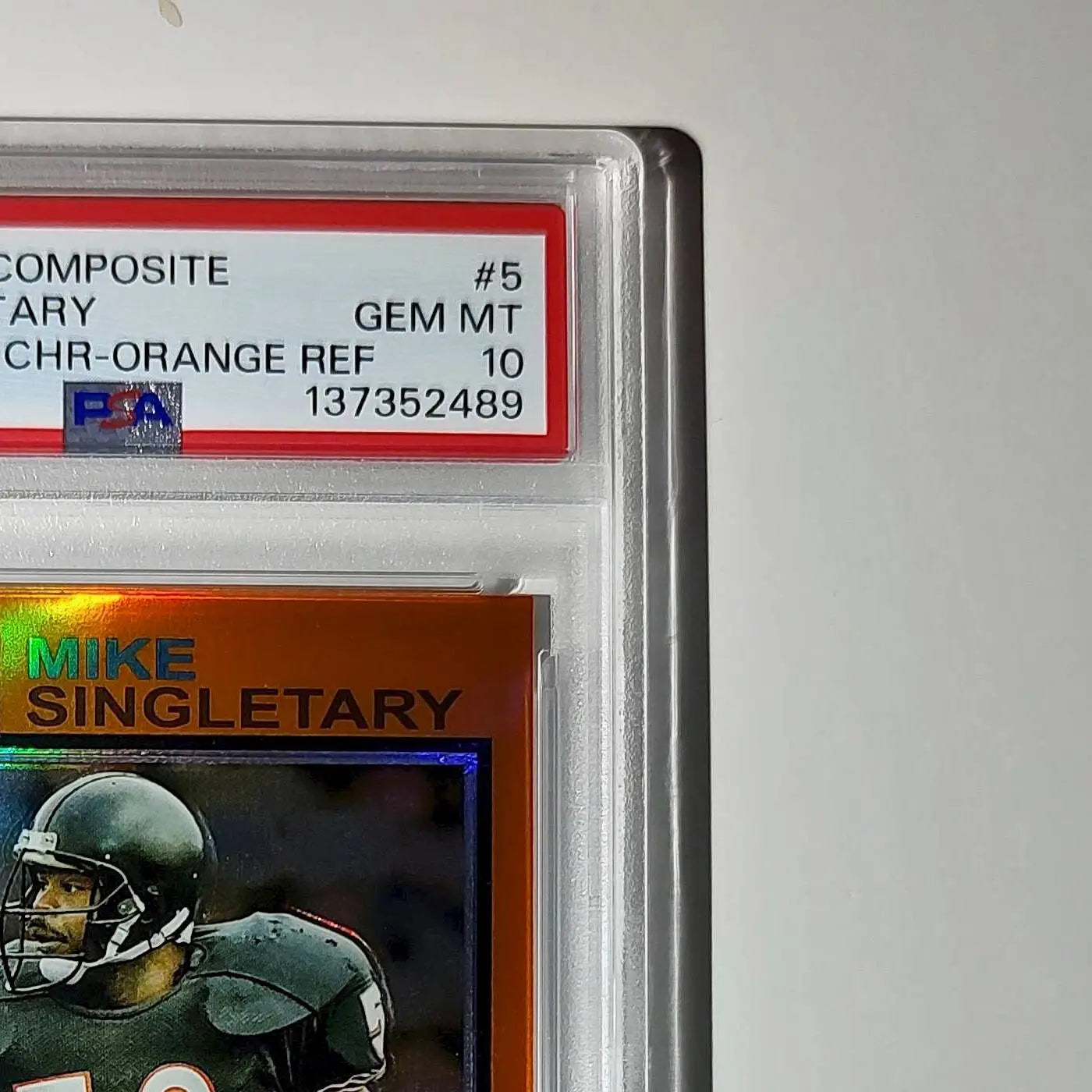 Mike Singletary 2023 Topps Chrome 1973 22/25 Orange Refractor #1973-5 PSA 10 Gem - Football Card Single