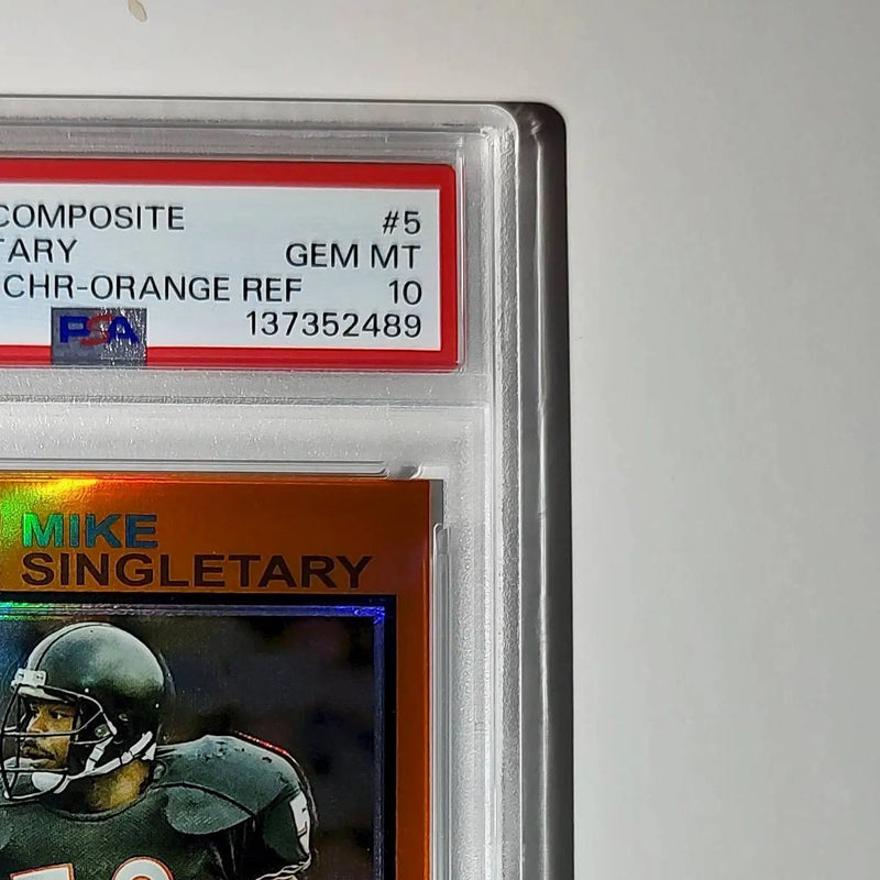 Mike Singletary 2023 Topps Chrome 1973 22/25 Orange Refractor #1973-5 PSA 10 Gem - Football Card Single