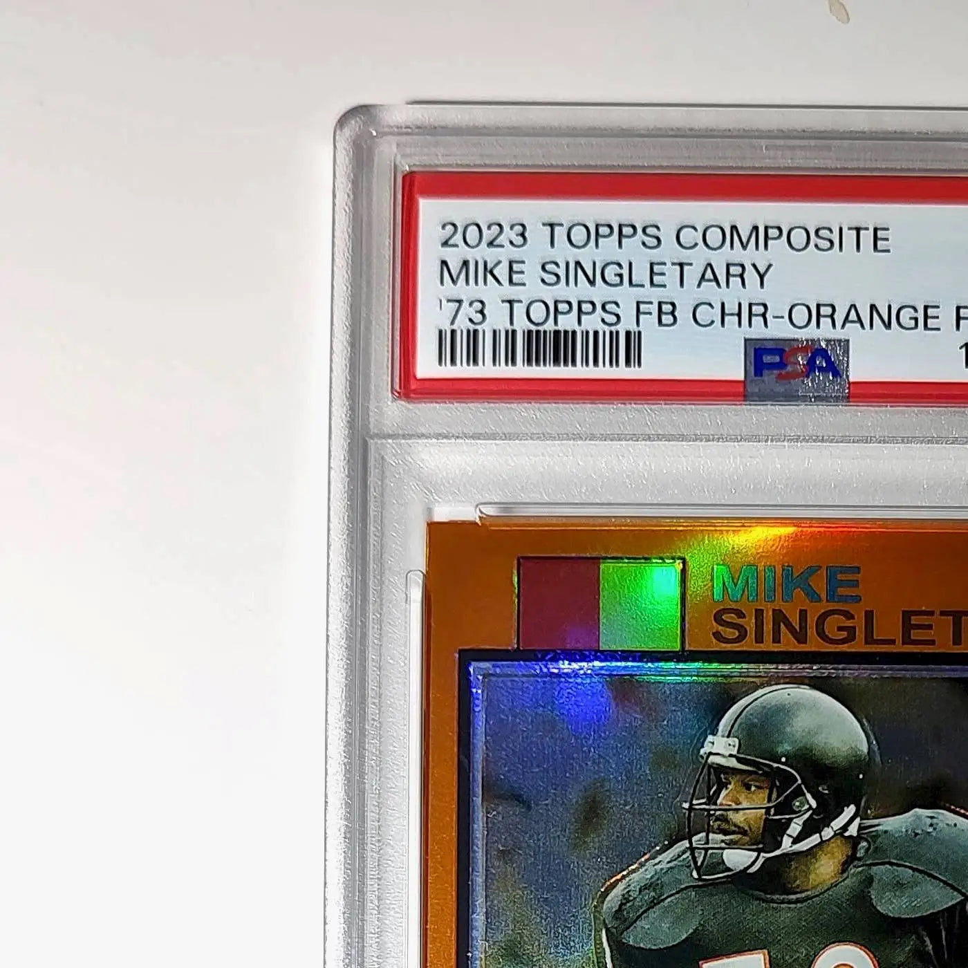 Mike Singletary 2023 Topps Chrome 1973 22/25 Orange Refractor #1973-5 PSA 10 Gem - Football Card Single