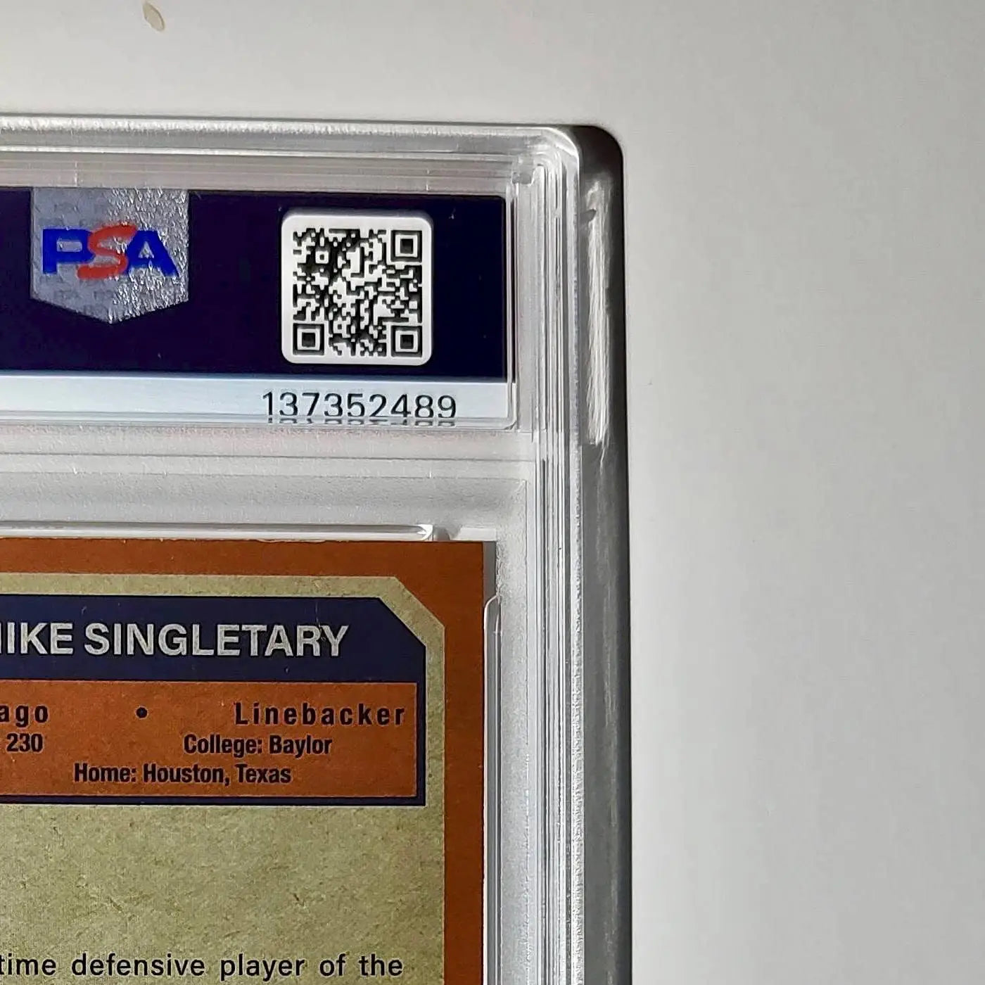 Mike Singletary 2023 Topps Chrome 1973 22/25 Orange Refractor #1973-5 PSA 10 Gem - Football Card Single