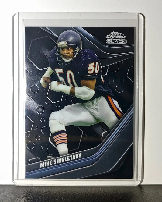 Mike Singletary 2023 Topps Chrome Black NFL #110 Card Chicago Bears - Football Card Single