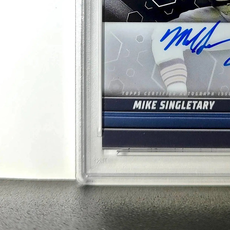 Mike Singletary 2023 Topps Chrome Black #TCAB-MS PSA 9 Auto 10 - Football Card Single