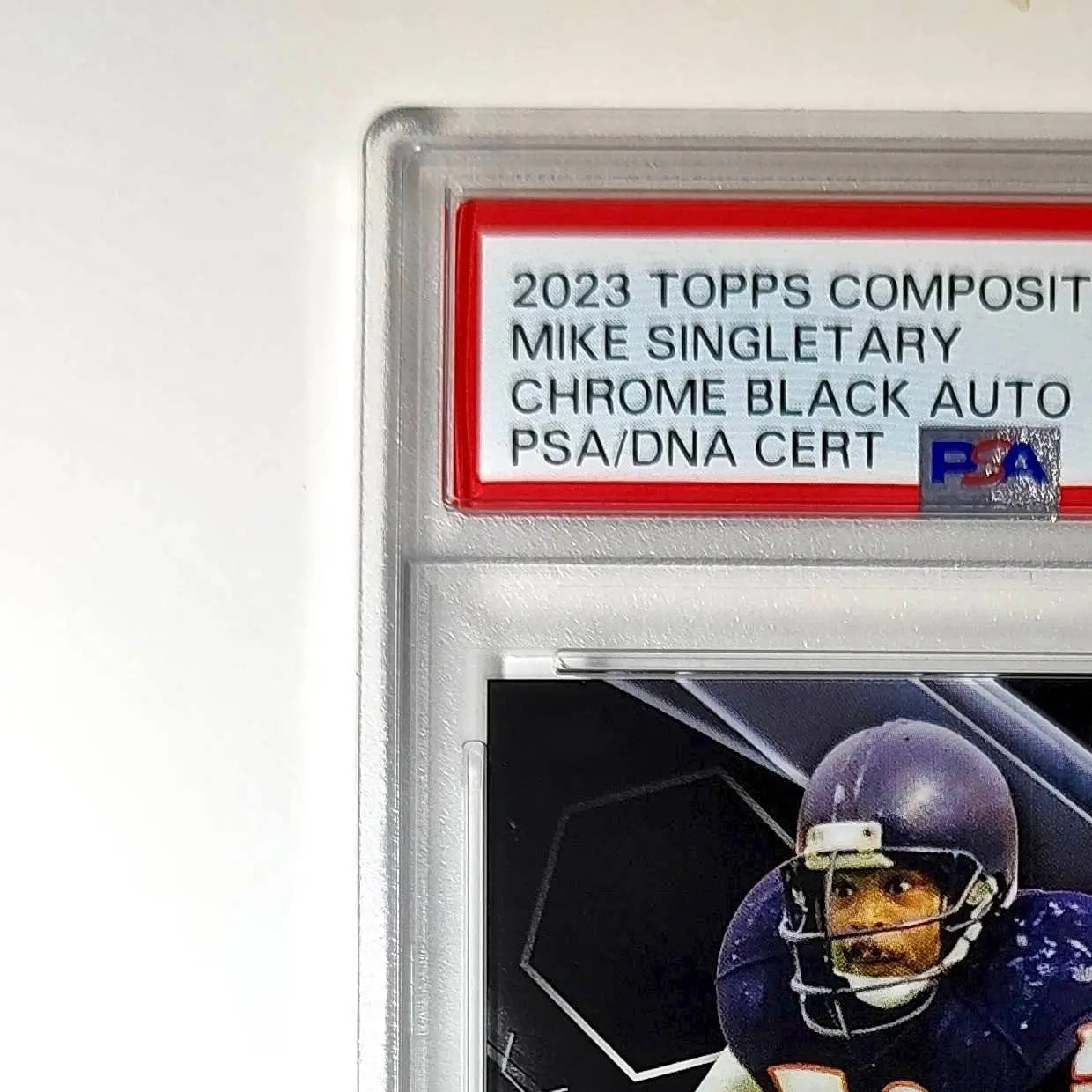 Mike Singletary 2023 Topps Chrome Black #TCAB-MS PSA 9 Auto 10 - Football Card Single