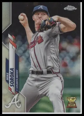 Mike Soroka 2020 Topps Chrome Refractor #96 Atlanta Braves - Baseball Card Single