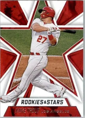 Mike Trout - 2021 Panini Chronicles - #10 - Rookies & Stars Baseball - Baseball Card Single