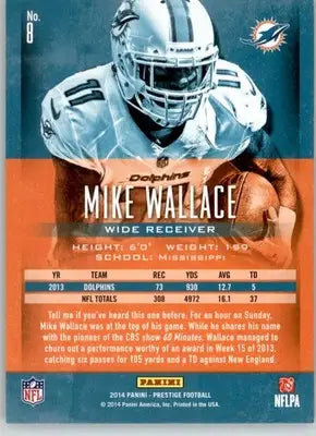 Mike Wallace - 2014 Panini Prestige - #8 - Football - Football Card Single