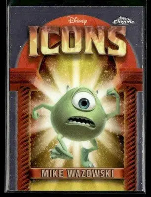 🌟 Mike Wazowski, 2025 Topps Chrome Disney Disney Icons #DI-21 🌟 - Non-Sports Card Single