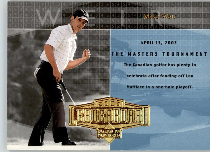 Mike Weir - 2004 Upper Deck - #61 - Golf - Golf Card Single
